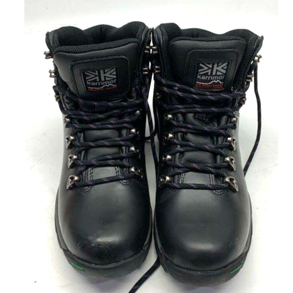 Karrimor Skiddaw Black Leather Hiking Boots - Size 38.5